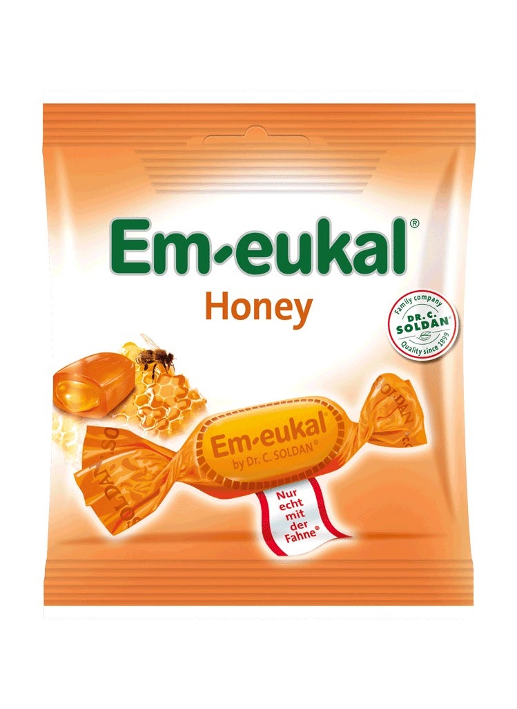 Em-eukal Honey Lozenges To Relieve Cough And Sore Throat - 50g 