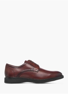 DUCHINI Mens Perforated Lace-Up Derby Shoes  - Image 3