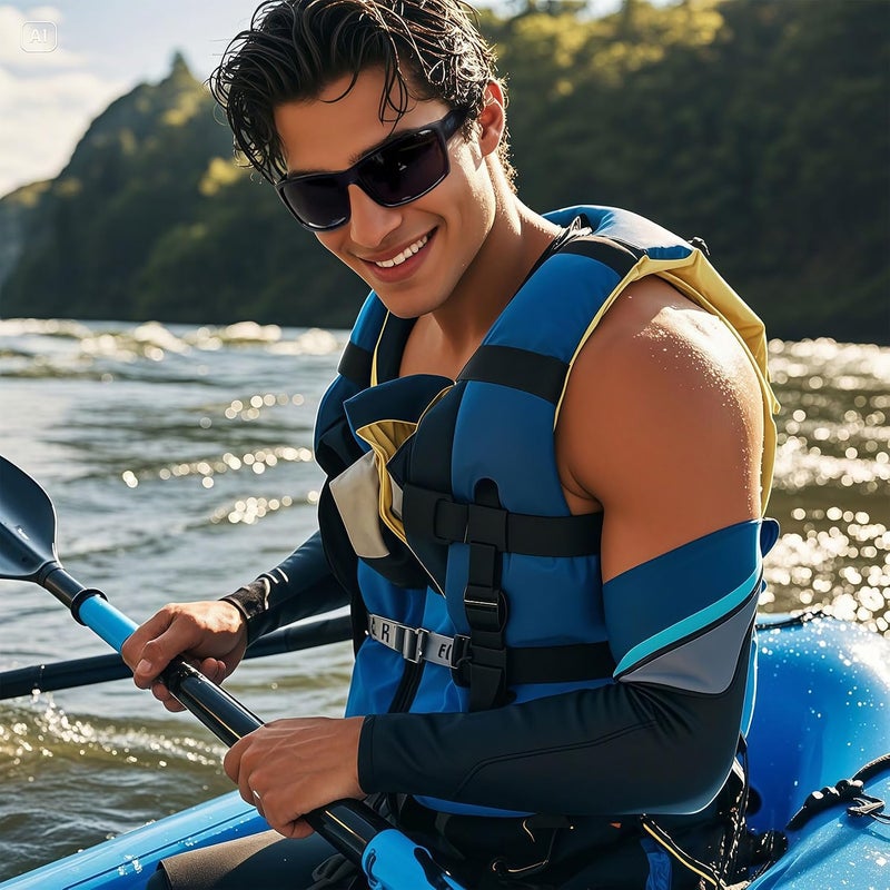 Joopin Sunglasses Sport Men Women UV Protection Lightweight TR90 Frame Rectangular Polarized Sunglass Running Cycling Driving Fishing - Image 2