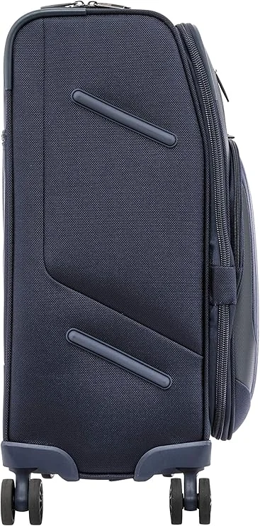 Samsonite  Hexel Suitcase Cabin Size 56 cm / 20 inch, 4 Spinner Wheels, 100% Nylon, Navy|TSA Lock|Trifold Garment Bag|Shoe Bag|Expandable|Front Storage Compartment|Top Storage Pocket - 10 Years International Warranty  | Best Price UAE