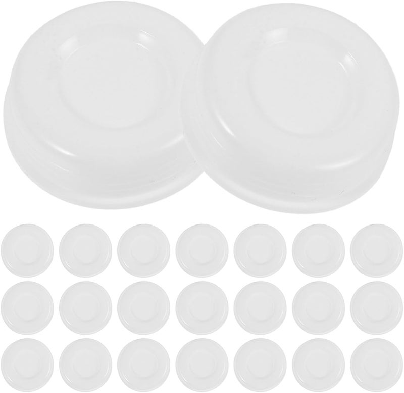 100pcs Plastic round Storage Container Lids Caps, Seal Covers round Containers, Sturdy Covers for Industrial Drum and Pail Handling - Image 1