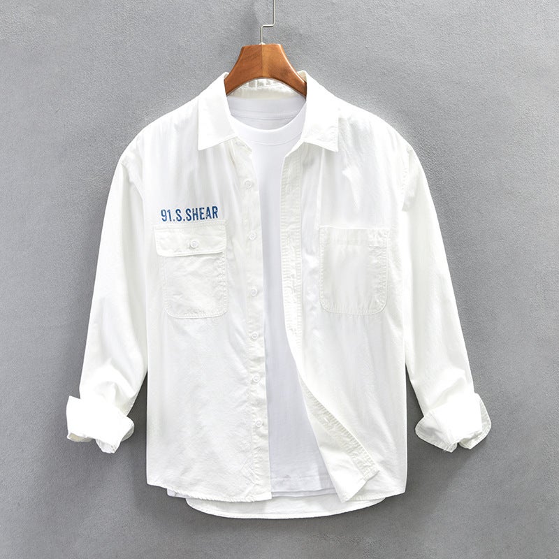 Z770 mens work casual shirt a generation of hair Black  - Image 2