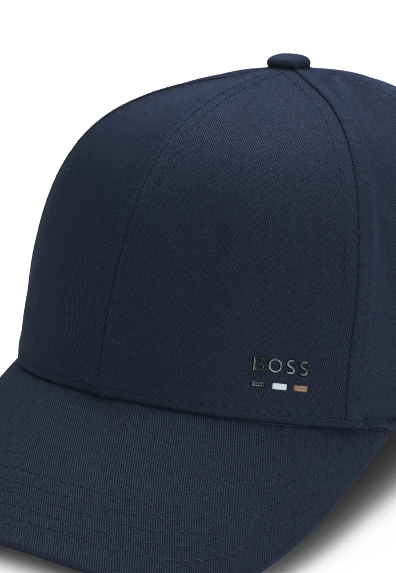 بوس Cotton-twill cap with logo trim