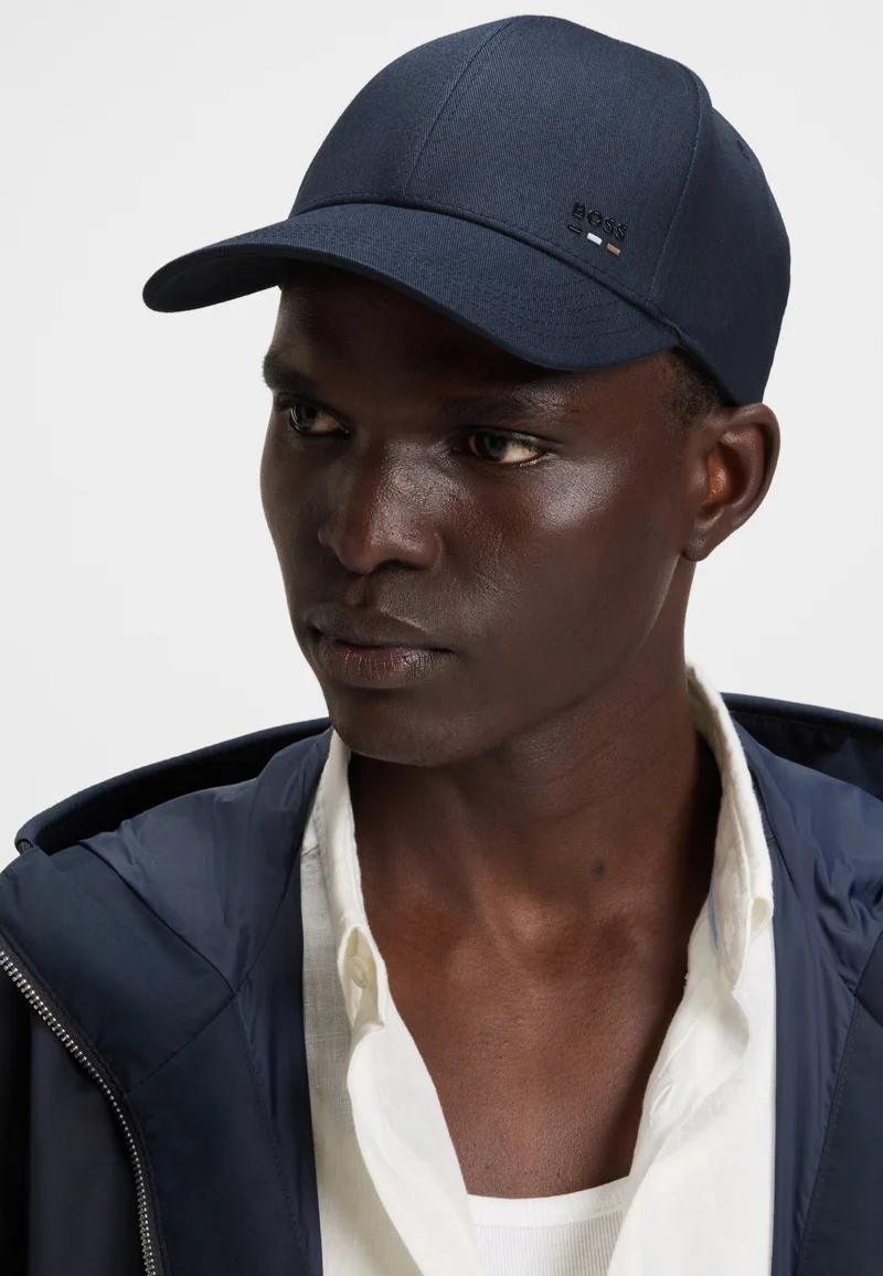 بوس Cotton-twill cap with logo trim