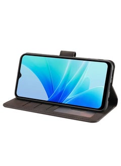 Generic For Infinix Smart 7 Flip Full Leather Wallet Card Slot Case wiith Kickstand,with Strap Magnetic Closure,Included Internal Tpu Silicone Case,High Protective Compatible with Infinix Smart 7(6.6')(Black)  - Image 3