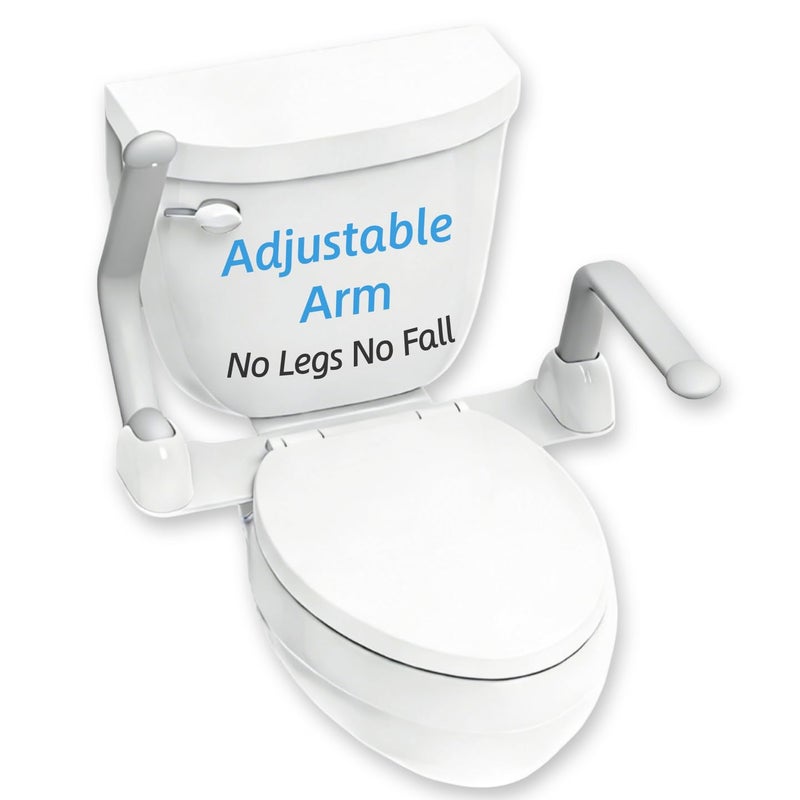 Srora Toilet Safety Rails for Seniors,Easy Installation & Sturdy Handicap Toilet Safety Frame,Seat Handles for Elderly Disabled or Mobility Issues - Image 1