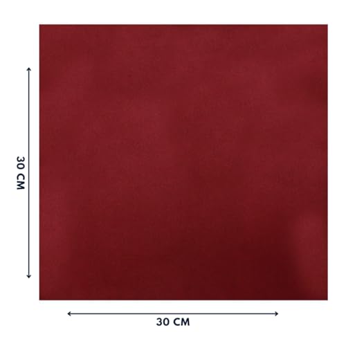 LEONARDI Men's Solid Pocket Square & Pocket Square Holder For Men's Combo | Microfiber | 30cm x 30cm | Pack of 2 (WINE) - Image 4
