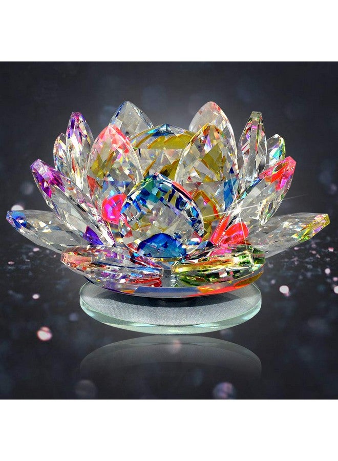Crystu Crystu Vastu Feng Shui Transparent Adventure Crystal Lotus For Positive Energy Gift Item And Good Luck & Brings Prosperity, Success, 9 Centimeters  - Image 5