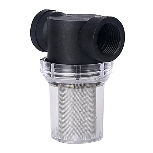 Denpetec 1Pcs Garden Pond 1 inch Inline Mesh Strainer Water Pump Filter Irrigation High Flow Pipeline Filter Garden Interface Strainer(Size:40 mesh) - Image 1