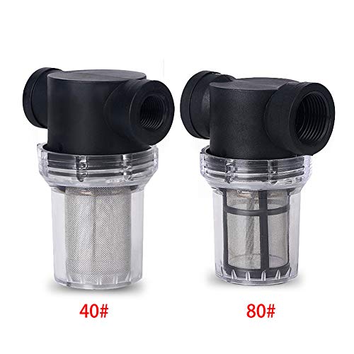 Denpetec 1Pcs Garden Pond 1 inch Inline Mesh Strainer Water Pump Filter Irrigation High Flow Pipeline Filter Garden Interface Strainer(Size:40 mesh) - Image 3