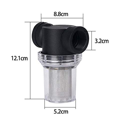 Denpetec 1Pcs Garden Pond 1 inch Inline Mesh Strainer Water Pump Filter Irrigation High Flow Pipeline Filter Garden Interface Strainer(Size:40 mesh) - Image 4