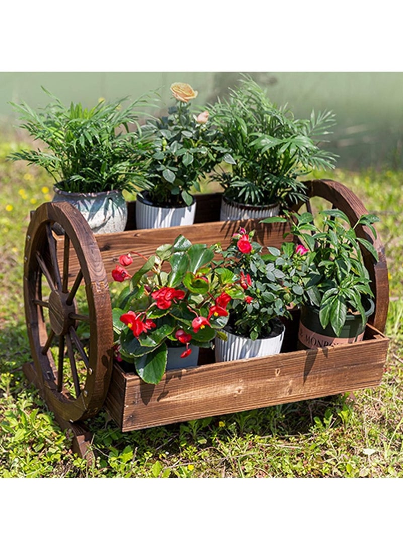 DubaiGallery Garden Planter Vegetable Raised Planter Multi-Layer Removable Anti-Corrosion Carbonized Wood Anti-Corrosion Plant Based Flowers - Image 2