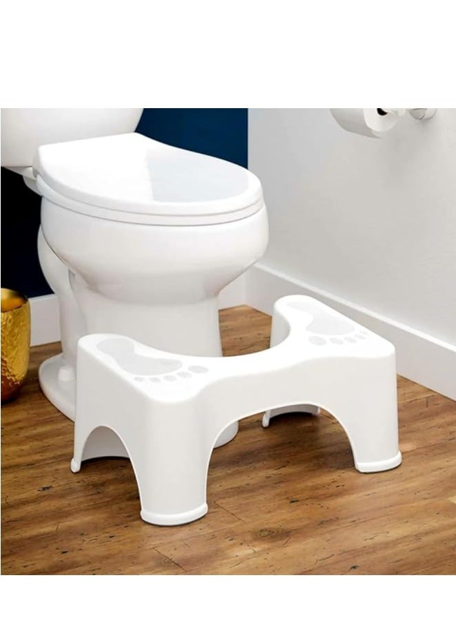 HEXAR® Toilet Step Portable Plastic Potty Stool for Squatting Posture, Non-Slip Bathroom Pooping Aid for Adults and Kids - Image 1