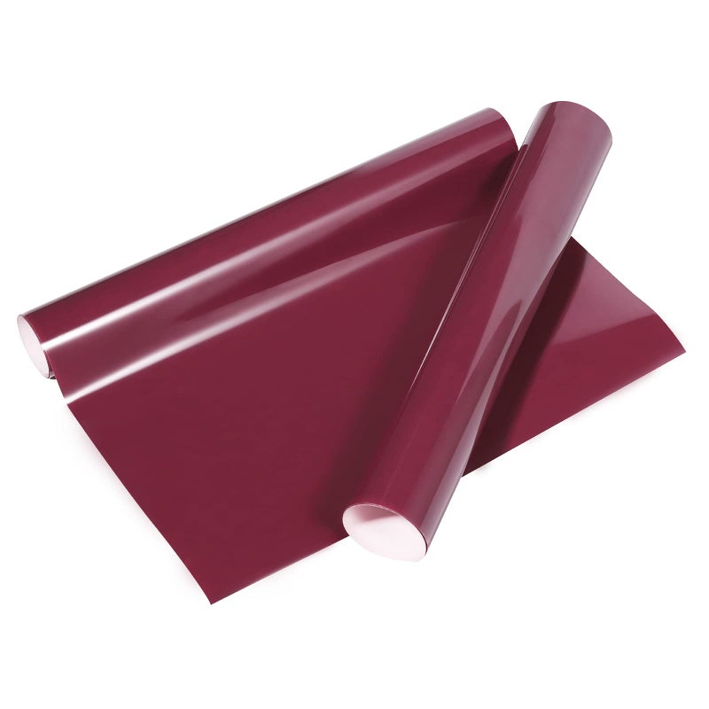 VINYL FROG Heat Transfer Vinyl Roll HTV Vinyl 12 x5ft Maroon Iron on Vinyl for TShirts Heat Press Vinyl for DIY Craft Designs Maroon