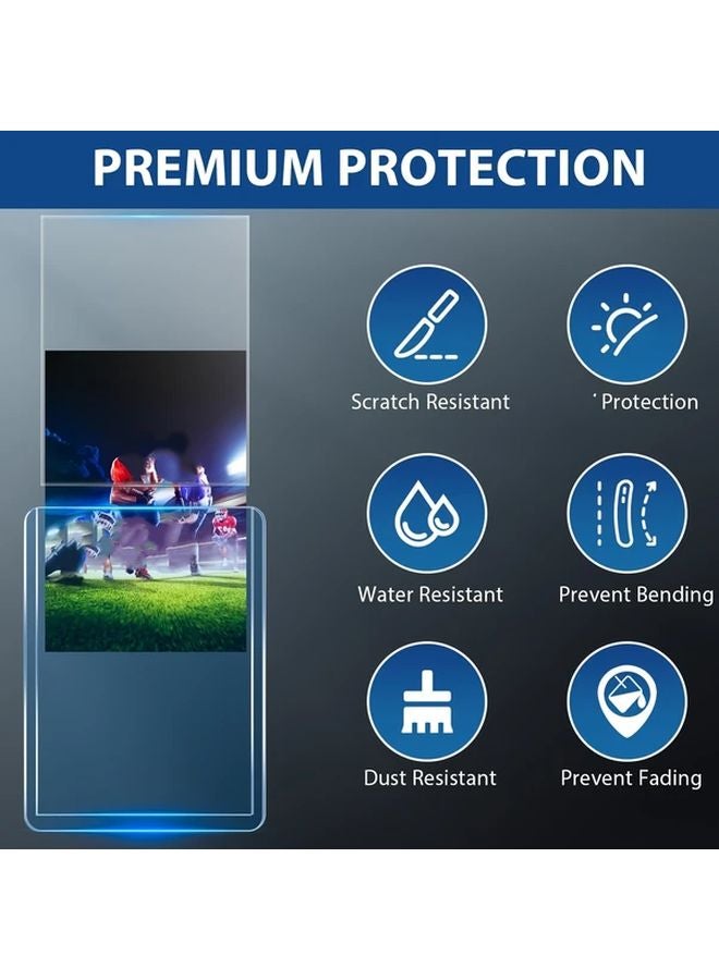 200 قطعة من علب التحميل العلوية المميزة وأغلفة البنس 3x4 بوصة واقيات البطاقات البلاستيكية الصلبة لتداول الرياضات - Image 3