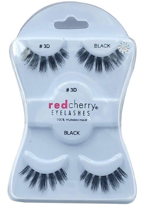 Red Cherry False Eyelashes, 2 Pairs, 3D Eyelashes No