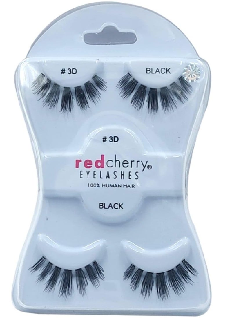 Red Cherry - Red Cherry False Eyelashes, 2 Pairs, 3D Eyelashes No - Image 1