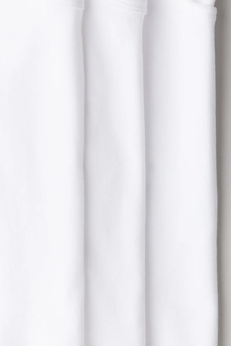 اتش اند ام فيست توب من القطن - عبوة من 3 قطع