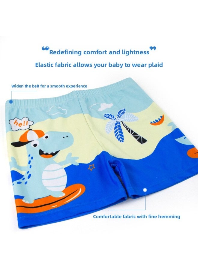 Loquat 2023 Children's Swimming Trunks Boys Big Children Baby Little Boy Swimming Suit Quick-drying Boxer Swimming Trunks Wholesale-Color:3113 Lake Blue- - Image 3