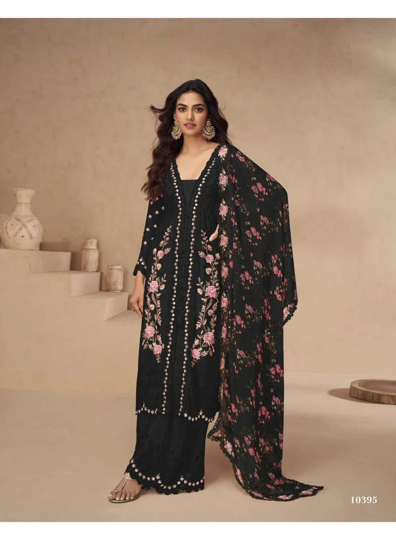 Desginer Chinon Silk Salwaar Kameez