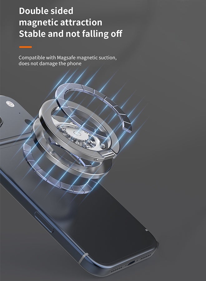 Dual Magnetic Phone Grip Holder for MagSafe Ring Holder with Fun Fidget Spinner,compatible with Mag-Safe magnet accessories - Image 4