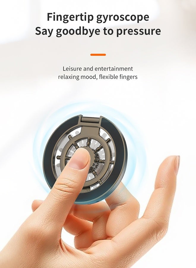 Dual Magnetic Phone Grip Holder for MagSafe Ring Holder with Fun Fidget Spinner,compatible with Mag-Safe magnet accessories - Image 2