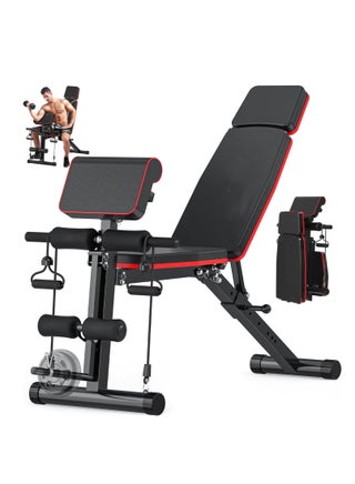 10 in 1 Folding and adjustable multi-use exercise and weight lifting bench, Knight model with adjustable telescopic headrest - pzsku/Z9A0A1EB0AF839B90D06BZ/45/1751341258/a53d1ba1-e594-4033-873a-083fc8ff641b