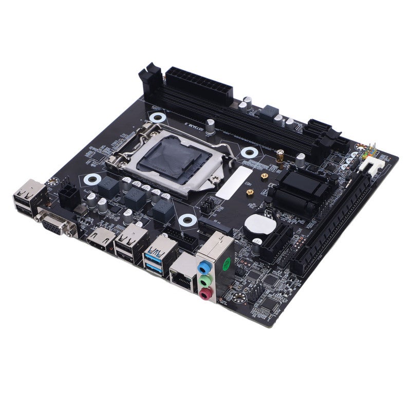 اللوحة الأم LGA 1150 بتصميم M ATX ومجموعة شرائح H81 - فتحات ذاكرة DDR3 - واجهة M.2 لأجهزة الكمبيوتر المكتبية المخصصة للألعاب - Image 2