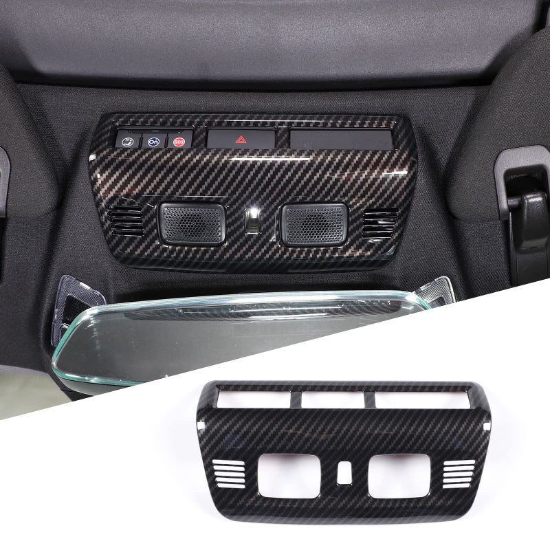 Sekhyna ABS 1PCS Reading Light Lamp Frame Cover Trim Compatible with Corvette C8 Stingray 20202023 Roof Console Decoration Cover Trim Accessories ABS Carbon