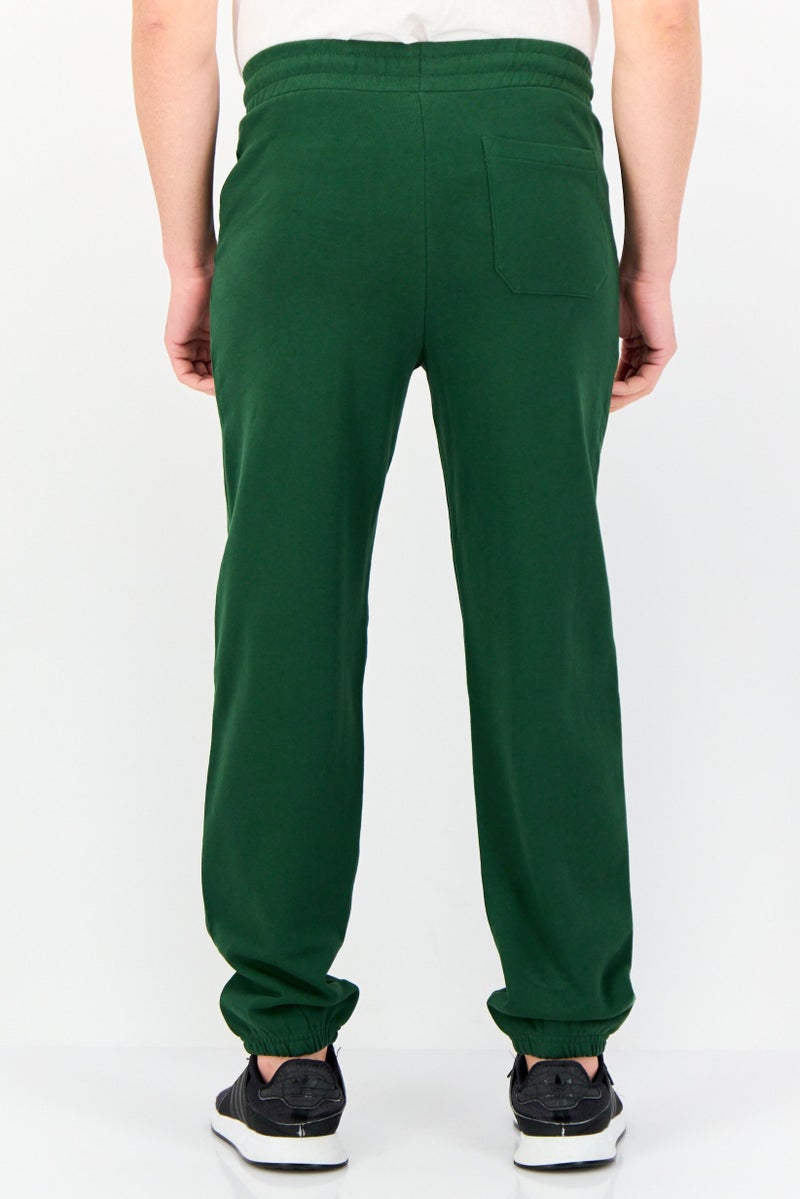 Celio Men Regular Fit Solid Jogger Pants, Green  - Image 4