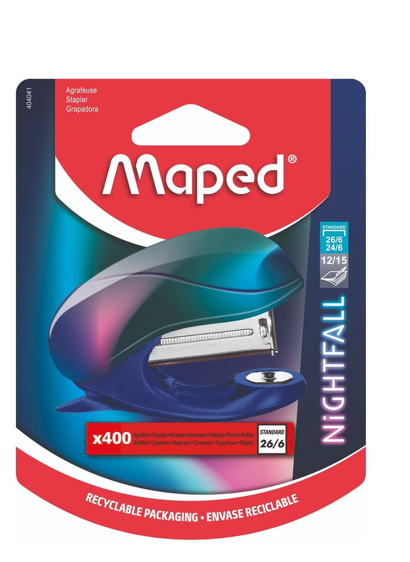 Maped Maped Mini Nightfall stapler 26/6 + 400  - Image 1