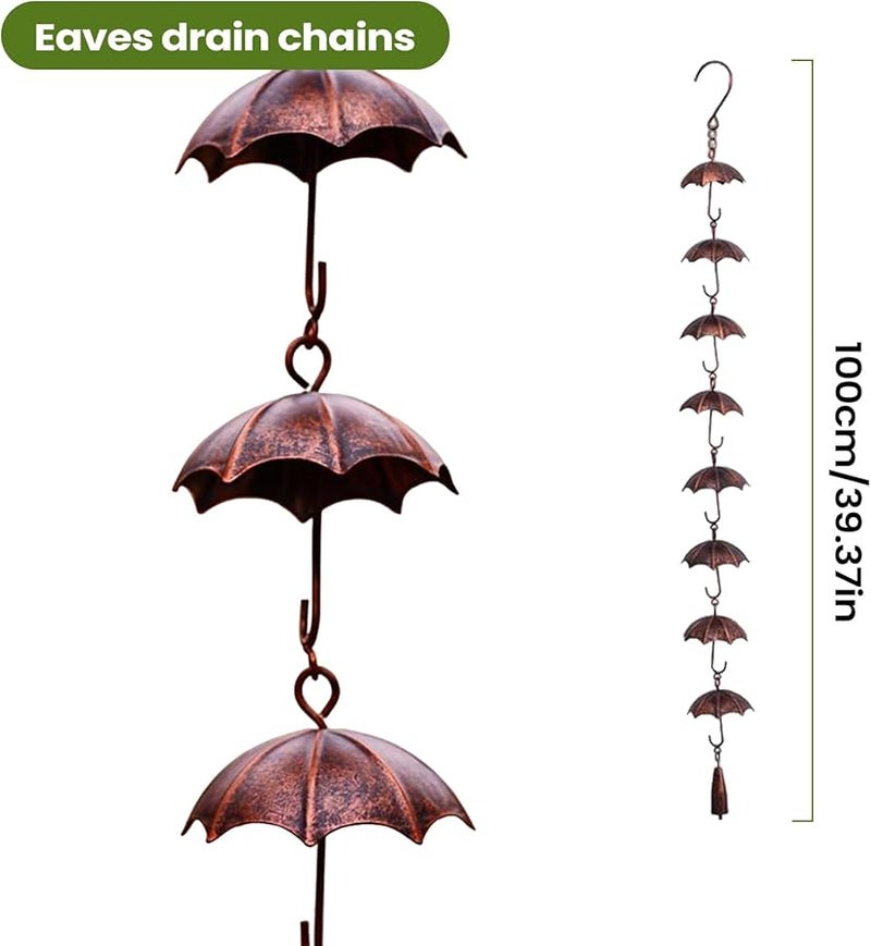 موديل مظلة سلسلة المطر مزاريب مزراب لتزيين حديقة الفناء المناظر الطبيعية - Image 4