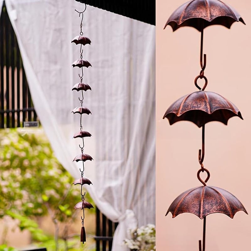 موديل مظلة سلسلة المطر مزاريب مزراب لتزيين حديقة الفناء المناظر الطبيعية - Image 3