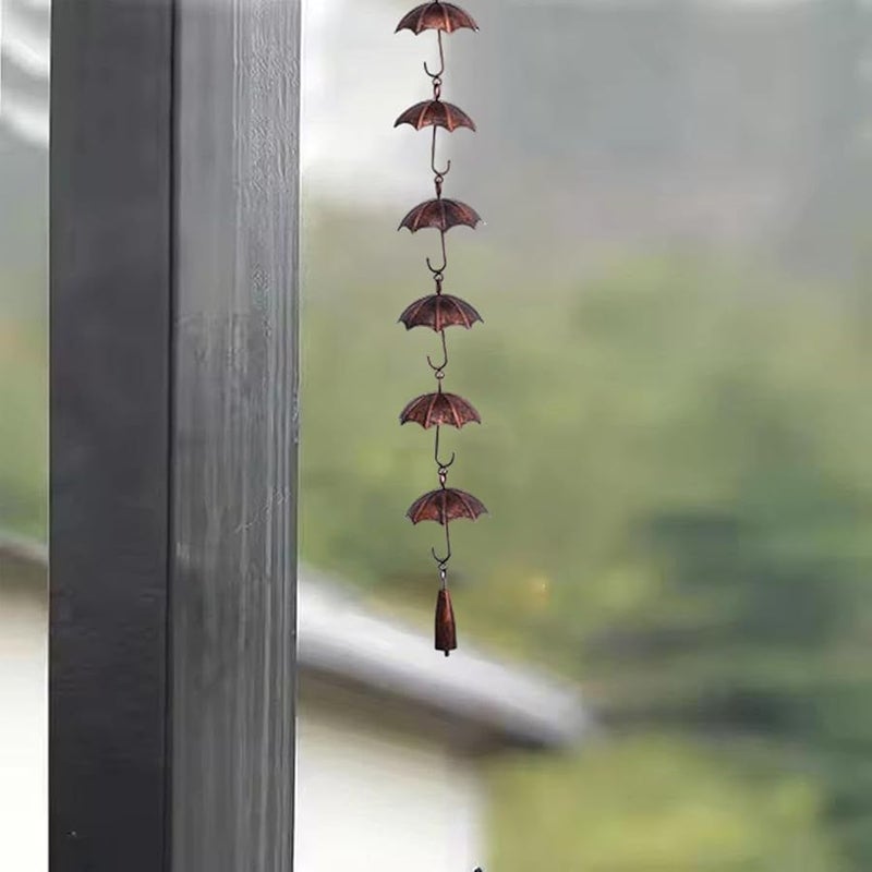 موديل مظلة سلسلة المطر مزاريب مزراب لتزيين حديقة الفناء المناظر الطبيعية - Image 5