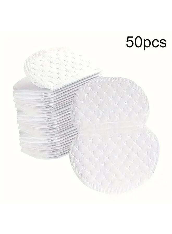Disposable Quick Dry Underarm Sweat Pads 50pcs Invisible Breathable Leak Proof - Image 1