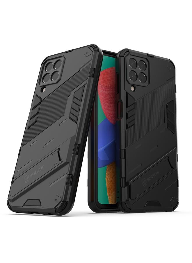 اس-توب جراب لهاتف Samsung Galaxy M33 5G Punk Armor 2 في 1 PC + جراب هاتف مقاوم للصدمات من مادة TPU مع حامل غير مرئي - Image 1