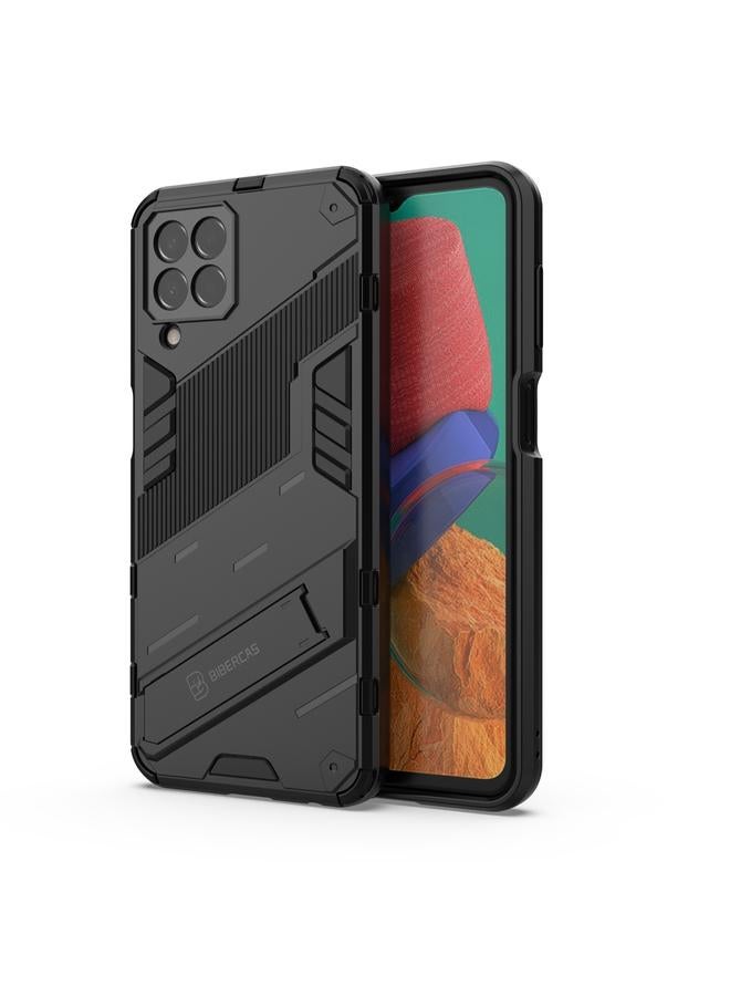 اس-توب جراب لهاتف Samsung Galaxy M33 5G Punk Armor 2 في 1 PC + جراب هاتف مقاوم للصدمات من مادة TPU مع حامل غير مرئي - Image 2
