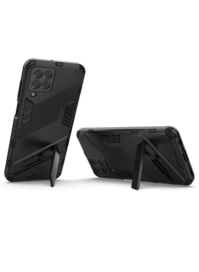اس-توب جراب لهاتف Samsung Galaxy M33 5G Punk Armor 2 في 1 PC + جراب هاتف مقاوم للصدمات من مادة TPU مع حامل غير مرئي - Image 5