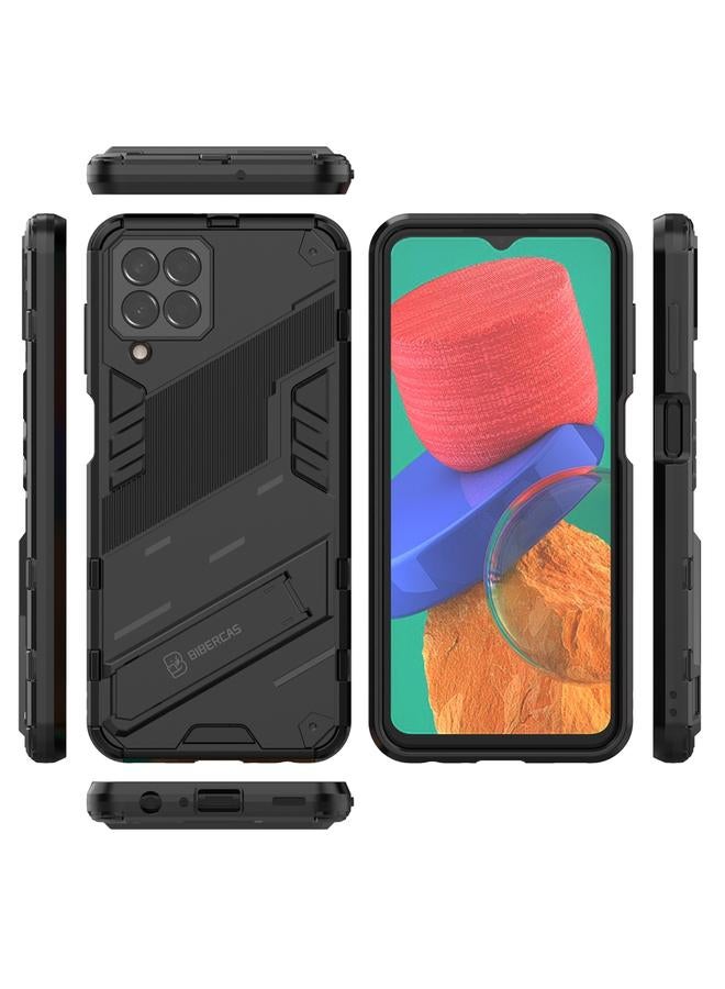 اس-توب جراب لهاتف Samsung Galaxy M33 5G Punk Armor 2 في 1 PC + جراب هاتف مقاوم للصدمات من مادة TPU مع حامل غير مرئي - Image 4