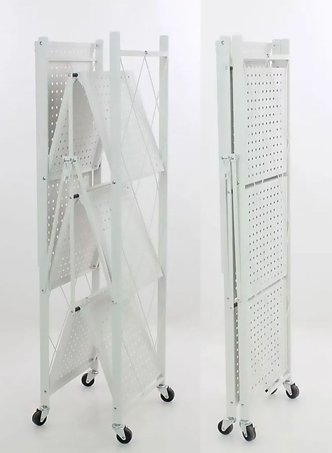 AGD 4-Layer Kitchen Storage Racks White - Image 2