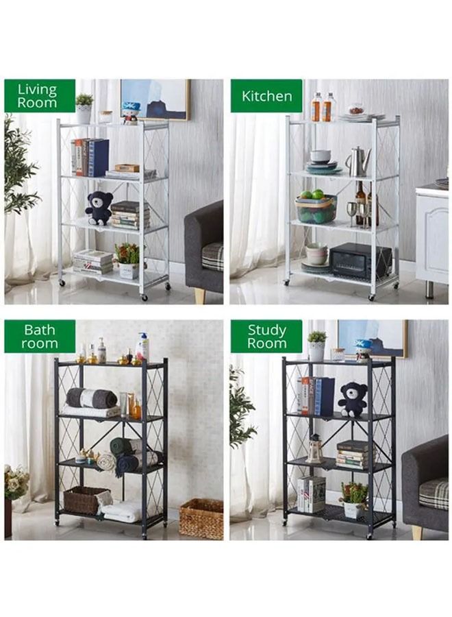 AGD 4-Layer Kitchen Storage Racks White - Image 3