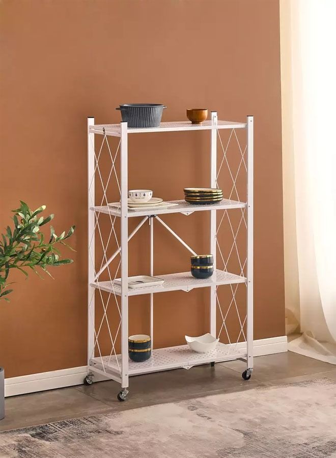 AGD 4-Layer Kitchen Storage Racks White - Image 5