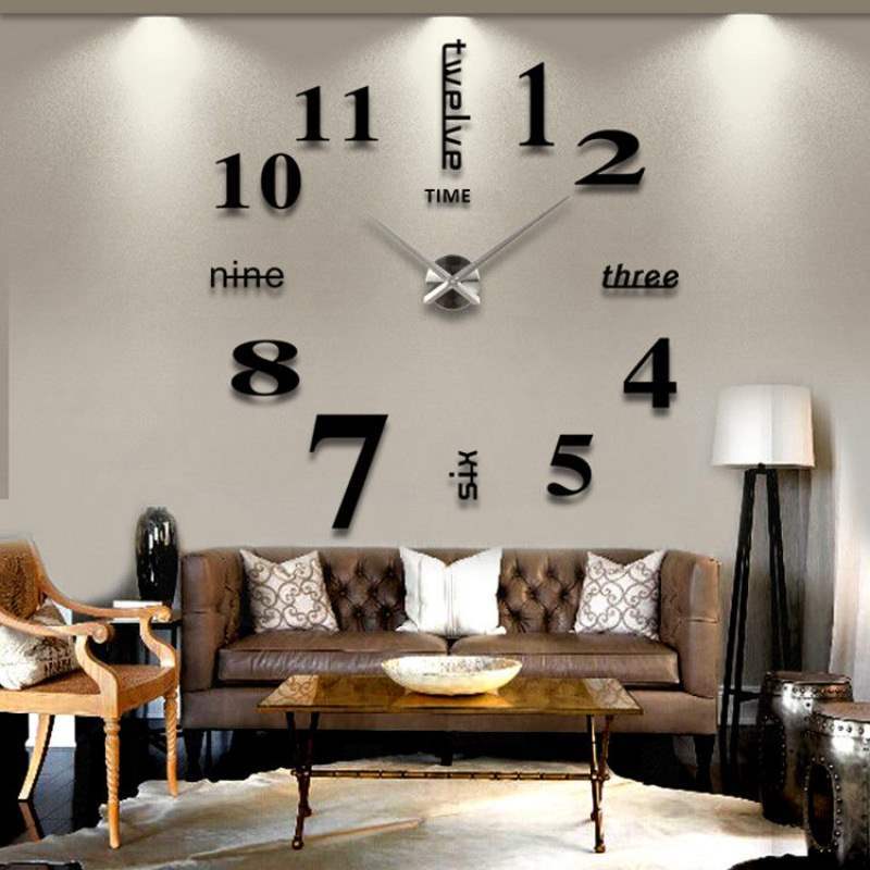 Creative Wall Clock Modern Art Large Living Room Clock Home Diy Personality Fashion Digital Clock Wall Watch Specialty - Image 4