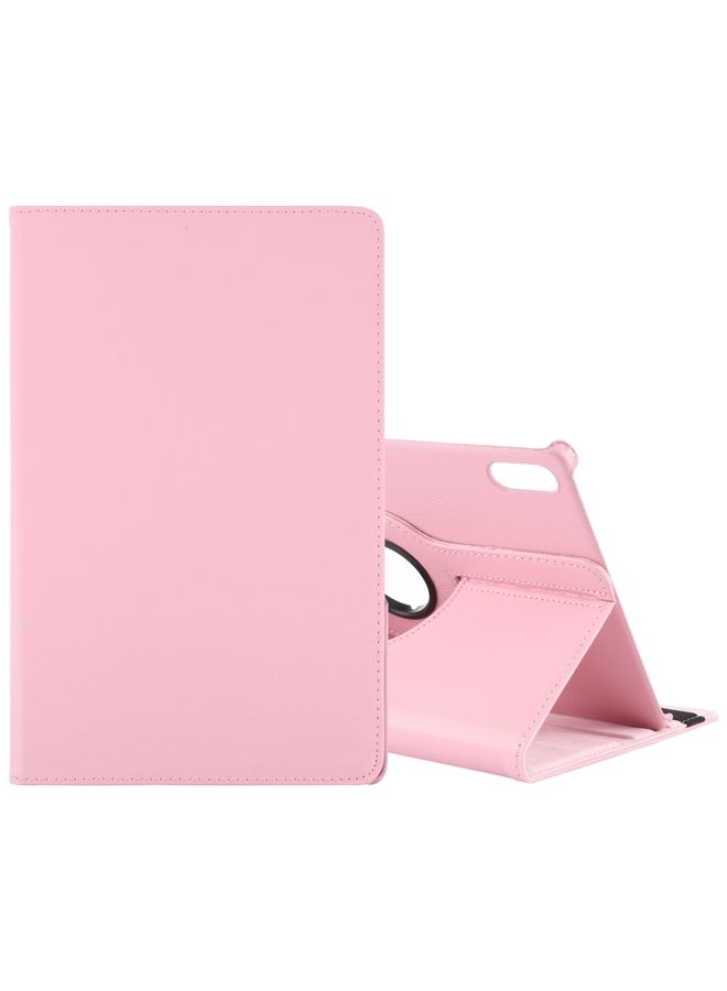 HuHa Case Cover For Lenovo Tab P12 Pro 12.6 Litchi Texture Solid Color Leather Tablet Case Pink