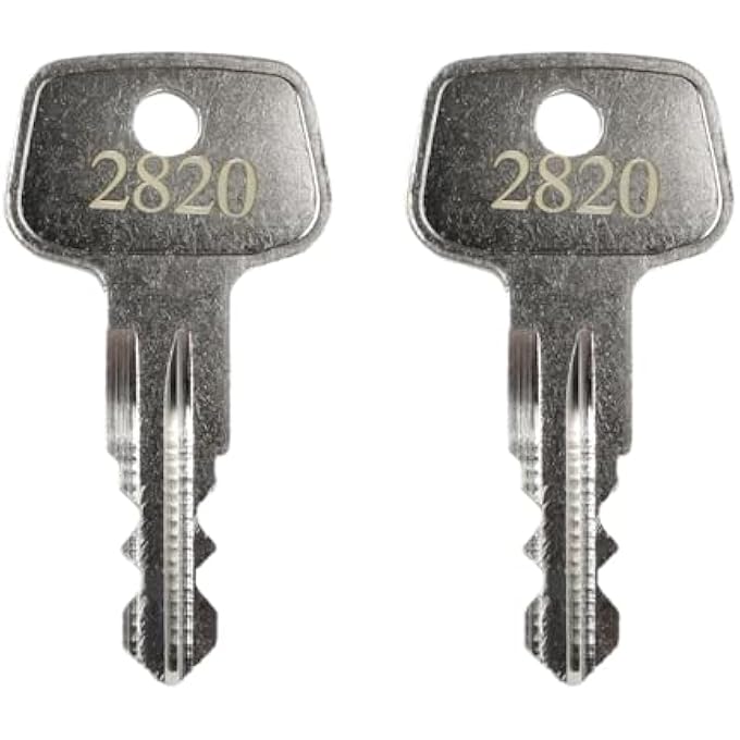 rayihni 2820 X-Cargo Luggage Roof Replacement Key,X-Cargo Roof Rack Key Karrite Ski Bike xcargo Carrier Skyline Sportrack XL,Replacement Keys for X-Cargo roof Racks[2 Pack] - Image 1