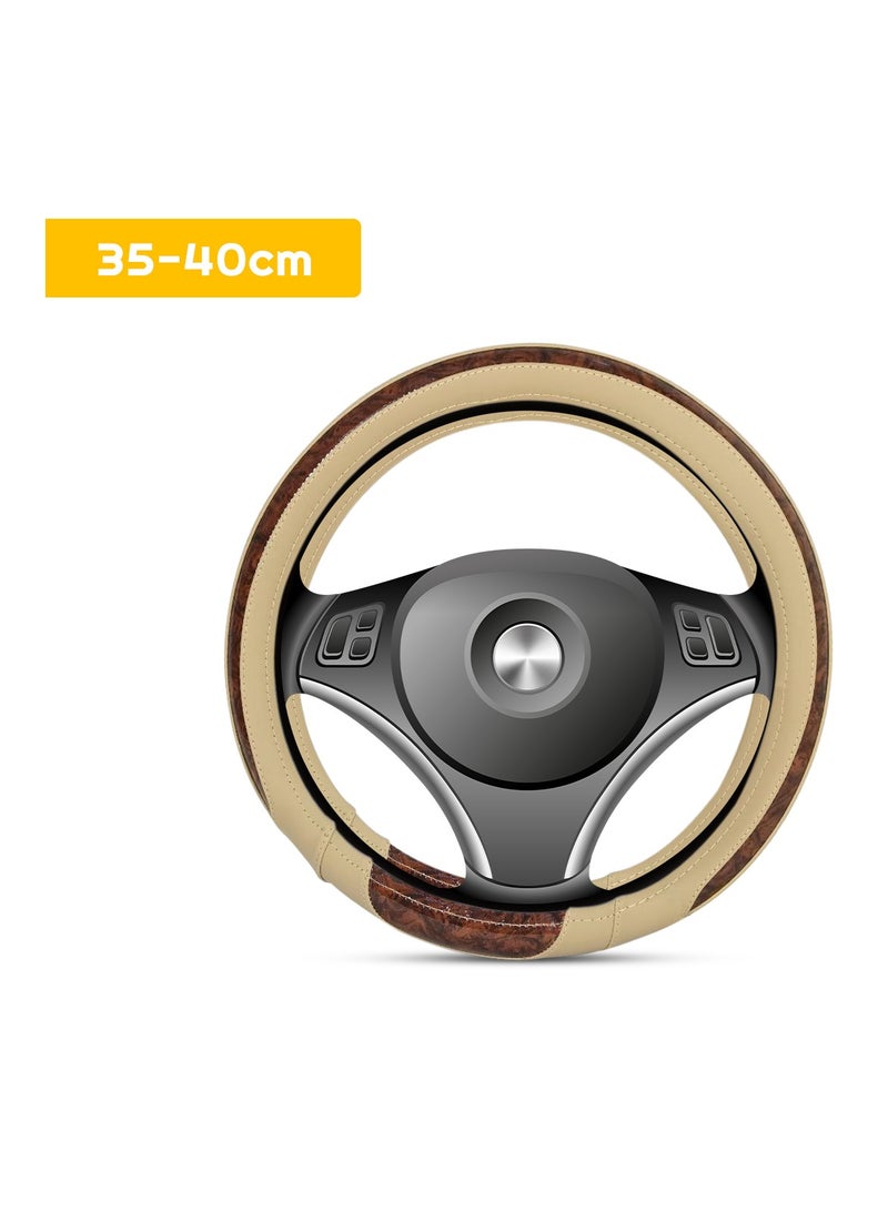 3XR Car Steering Cover Good Grip Dual Tone Steering Wheel Cover Decoration For Universal Cars 3XR-H3144 - Image 2