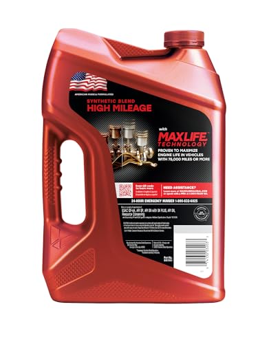 Valvoline High Mileage with MaxLife Technology 10W-30 Synthetic Blend Motor Oil 5 Quart - Image 2