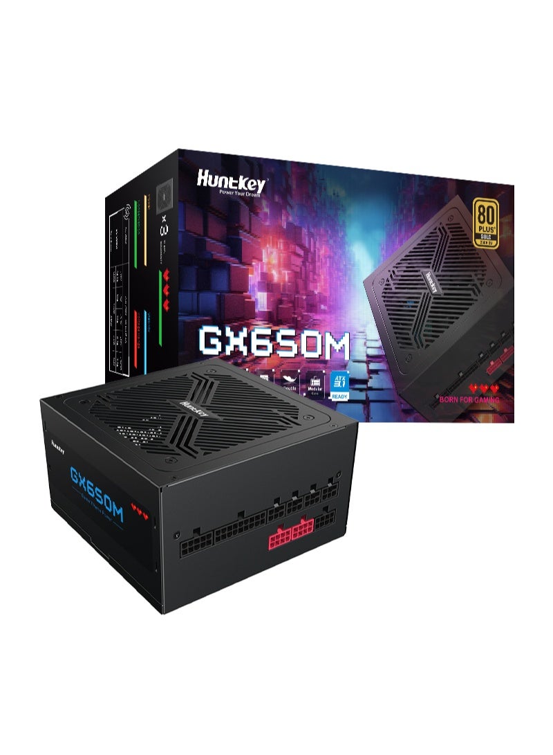 Huntkey GX650M 650W ATX 3.1 Power Supply 80 PLUS Gold with PCIe - Image 1
