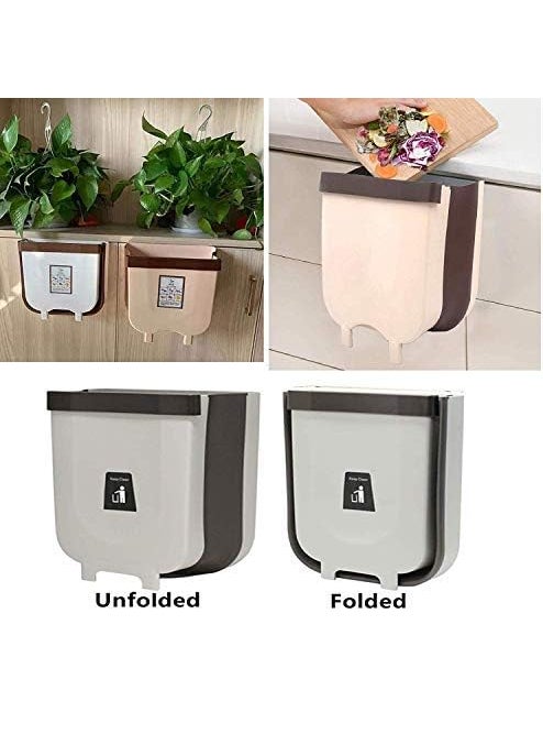 Divik DIVIK Waste Collection Bin Kitchen Cabinet Door Hanging Trash Can Collapsible Dust Bin Wall Mounted Folding Trash Bin Multifunction Trash Holder Boxes 1Pcs  - Image 2