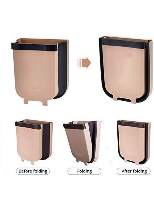 Divik DIVIK Waste Collection Bin Kitchen Cabinet Door Hanging Trash Can Collapsible Dust Bin Wall Mounted Folding Trash Bin Multifunction Trash Holder Boxes 1Pcs  - Image 3